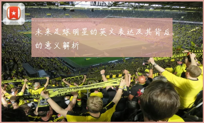 未来足球明星的英文表达及其背后的意义解析